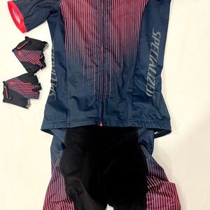 Specialized Women's Cycling Jersey - Navy and Red